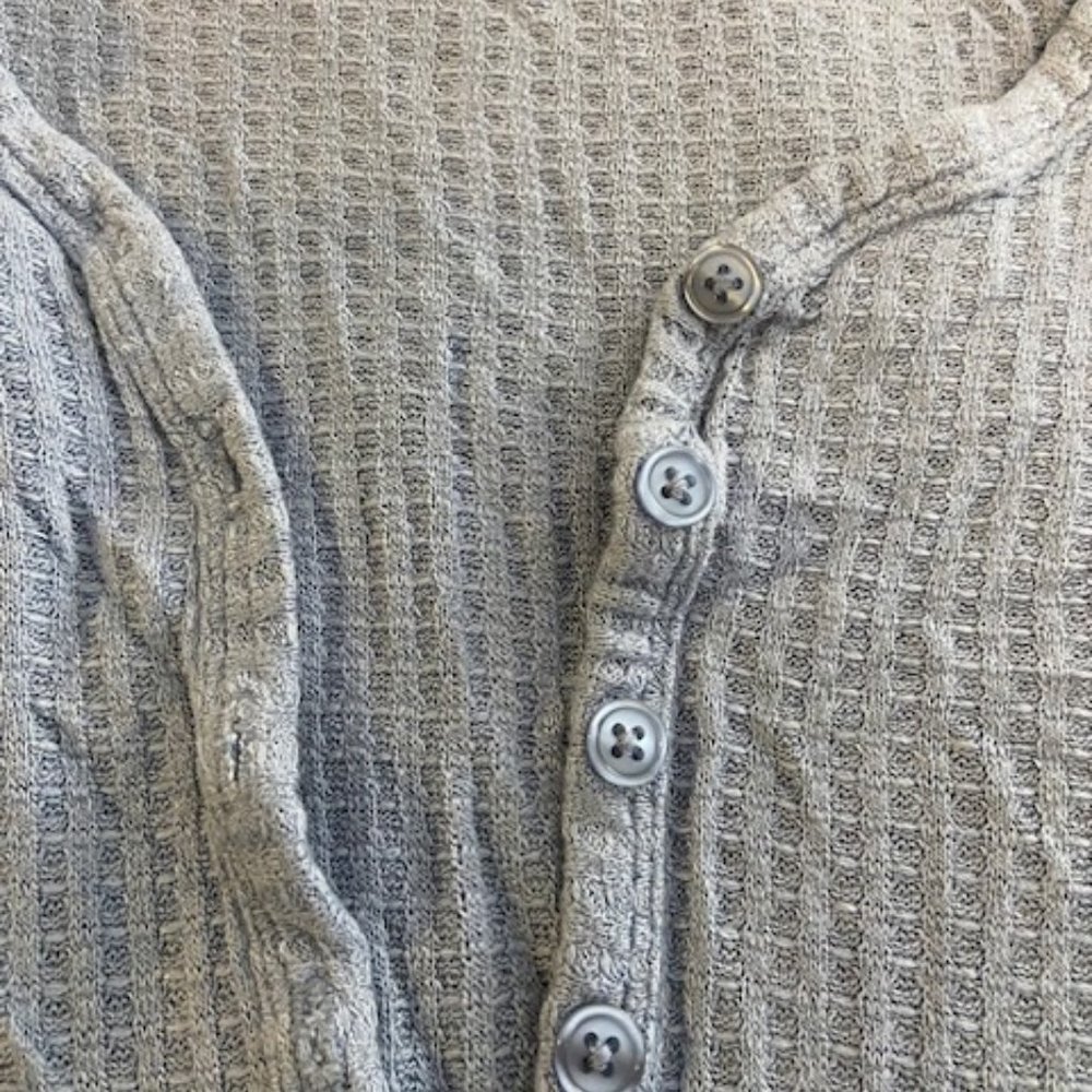 Blue Ribbed Nightgown - Picture 3 of 3
